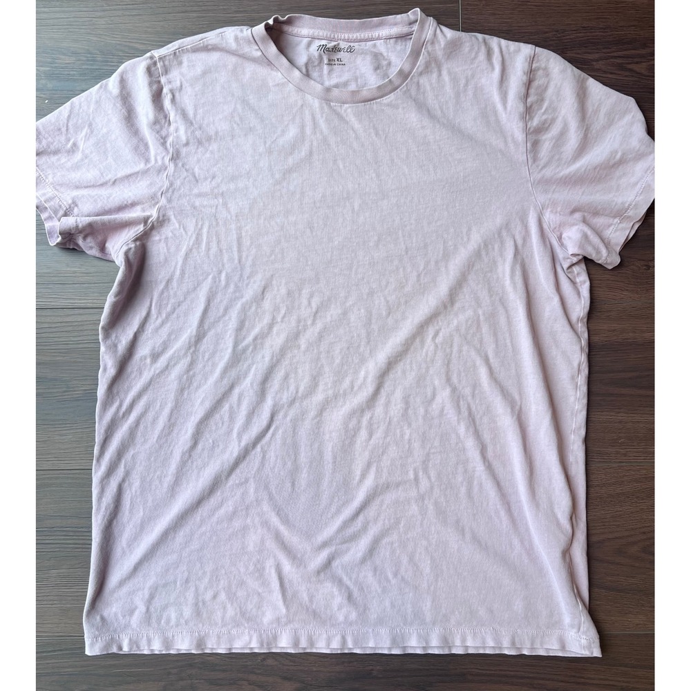 Madewell Mens Crewneck Short Sleeve T-Shirt Lavender Purple Size XL